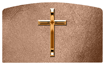 DACRO 510 CP SH BZ Copper Single Cross Shimmer Bronze Background